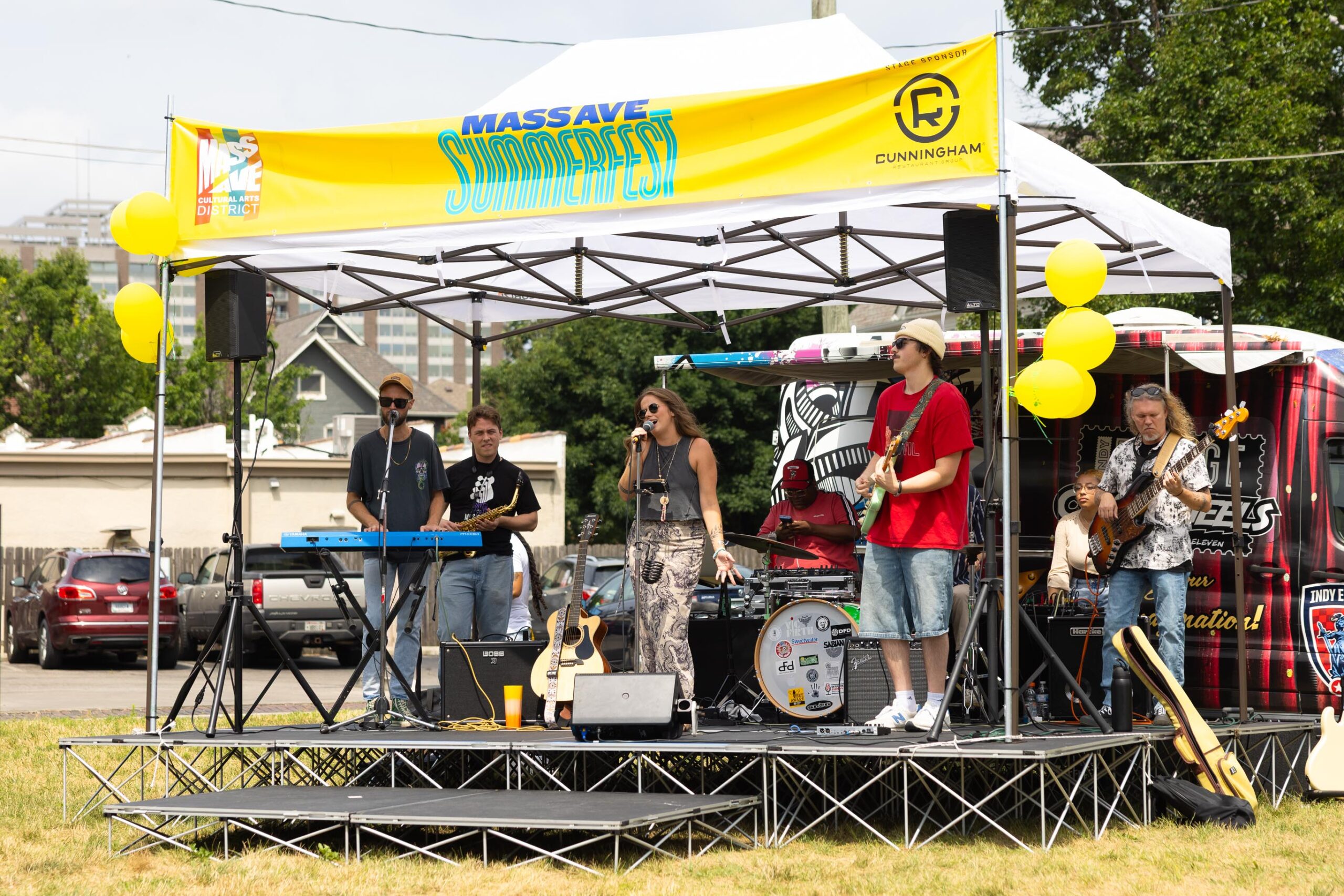 2025 Mass Ave Summerfest Music Stage, sponsored by Cunningham Restaurant Group