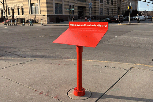 Mass Ave Wayfinding Pedestal Mass Ave Wayfinding Pedestal